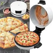 Electric Pizza Oven Indoor, 2000w Homemade Pizza in 6 Minutes, 12 Inch Arabic Bread Maker Machine, Portable Hot Stone Pizza Cooker Non-Stick Heating Plate Fit, for Pizzas, Nachos, Fajitas, Omelettes