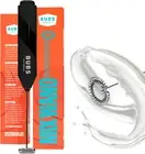 Professional Handheld Milk Frother - Stainless Steel Mixer for Beverages & Shake