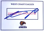 Tim Kelly SIGNED West Coast Eagles Card. AFL Football Worsfold Glendenning Medal