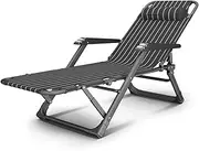Zero Gravity Lounge Chair, Zero Gravity Chair Adjustable Zero Gravity Chair Patio Chaise Lounge Chairs Outdoor Yard Pool Recliner Folding Comfortable Garden Recliner Chair, Blcak Lounge Chair