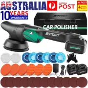Cordless Car Polisher Buffer Sander Machine Dual Action Orbital 125mm Polish Pad
