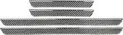 ATATNK Compatible for Audi A4L A4 B9 2017-2019 Accessories Carbon Fiber Modification Interior Car Threshold Strip Cover Trim Stickers Decoration