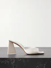 [The Attico] The Attico - Devon Satin Mules - White - IT39 IT 39 White