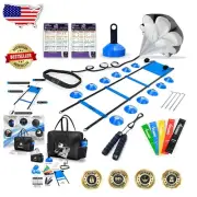 Youth Agility and Speed Training Equipment - Ladder Set with Drill Guides & Bag