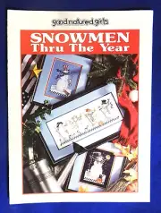 Snowmen Thru the Year Counted Cross Stitch Charts Good Natured Girls 1997 New