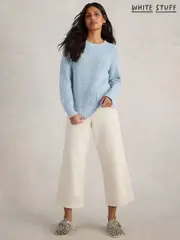 White Stuff Blue Bailey Cotton Jumper (F25086) | $127