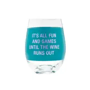 Wine Runs Out Wine Glass