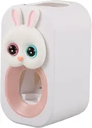 Ipetboom Toothpaste Dispenser Wall Mounted Squeezer Tool Adorable Bunny Design for Effortless Use Sturdy Saves Toothpaste Decorative Bathroom Accessory
