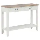 Wood Console Table Telephone Hall Side Table Furniture White 110x35x80 cm vidaXL
