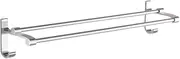 Towel Bar with Hook 2-Bars Arms Bath Towel Clothes Hanger Wall Mount Towel Rack Holder for Bathroom Kitchen Multicolor1294 One Size
