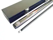BLACK ASH 57 Inch Graphite Pool Snooker Billiard Cue and Black Case