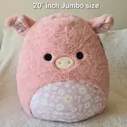 Squishmallows 20" inch Jumbo size Peter the Pig Fuzz-A-Mallows Easter Plush toy