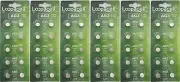 60 Fresh AG3 Batteries / LR41 Alkaline Button Cells 1.5V By LOOPACELL