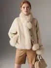 French Fox Fur Grass Coat Women's Winter New Down Jacket Goose Down Inner Lining