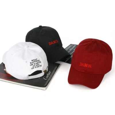 Stitched Embroidery Baseball Cap Washed Cotton Baseball Hats For Man Women
