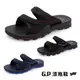 G.P 男款高緩震耐用雙帶拖鞋G3760-黑色/黑紅色/藍色(SIZE:37-44 共三色)