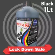 BLACK Eco Solvent Ink Compatible for Roland Mimaki Agfa SOLJET Versa printer 1Lt