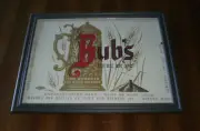 BUB'S BEER FRAMED COLOR LABEL PRINT