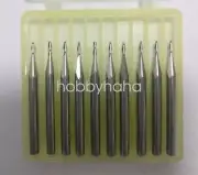 10pcs 3.175mm 1/8" 2 Flute Ball nose End Mill Cutter CNC Bit CED 1mm 3mm CEL