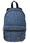 Marc Jacobs Nylon Jumbled Logo Workwear Backpack Bag in Denim Blue 4S5HBP003H02