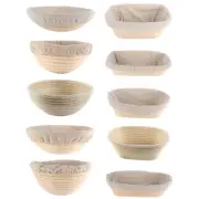 Bread Proofing Basket Banneton Brotform Dough Rattan Bread Basket Round Oval