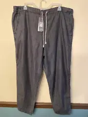 Eileen Fisher Tencel Cotton Drawstring Pants Xl 40x28 Gray NWT