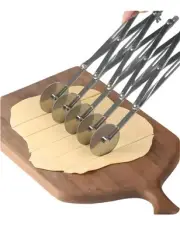Pastry Cutter,Stainless Steel Pie Crust Cutter Multi Round Pizza Roller Bakin...