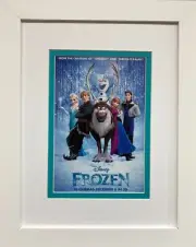 Walt Disney FROZEN Newly Custom Framed art print - Childrens room Elsa Anna Olaf