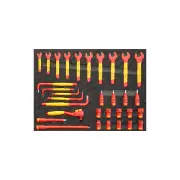 SP Tools 32Pcs Foam Tray Eva Toolkit - VDE Insulated Scewdrivers and Pliers