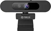 TOALLIN 4K Webcam with WDR, AI Tracking with Auto-Framing, Auto-Focus, 5X Adjustable Digital Zoom, Built-in Dual Noise-Canceling Mics, 92° FOV Webcam for Conferencing, Online Video Calls