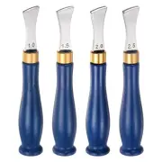 Leather Edge Creaser 1mm 1.5mm 2mm 2.5mm Stainless Steel DIY Leather Blue