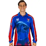 NRL 'Barracuda' Fishing Shirt - Newcastle Knights - Youth - Polo