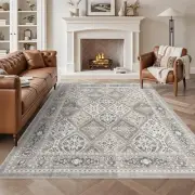 Brevonox 9' × 12' Machine Washable Non-Slip Area Rug