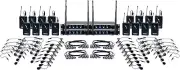 VocoPro 16 Channel UHF Wireless Headset & Lapel Mic System with Mic-On-Chip