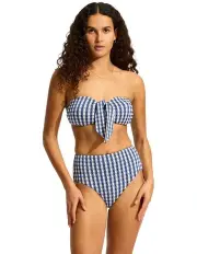[Seafolly] Bella Bandeau Bra in Blue