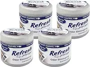 Refresh Your Car! 84941 New Car Scent Scented Gel Air Freshener, 4.5 oz, 4 Pack
