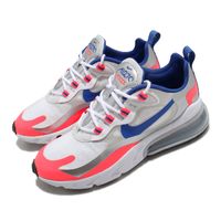 Nike 休閒鞋 Air Max 270 React 女鞋 氣墊 避震 舒適 球鞋 穿搭 簡約 白 藍 CW3094-100