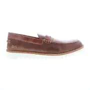 Bed Stu Magellan F485001 Mens Brown Leather Loafers & Slip Ons Penny Shoes 8