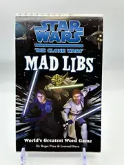 Star Wars The Clone Wars Mad Libs 2009 New Unwritten In Cartoon Network