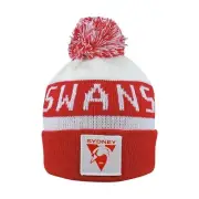 Burley Sekem - Official AFL Sydney Swans Bar Beanie One Size - FREE POSTAGE