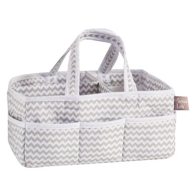 Trend Lab Storage Caddy Diaper Organizer, Dove Gray, 12 in x 6 in x 8 in