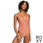 【ROXY】COCONUT CREW STRAPPY HL OP 一件式泳裝 咖啡色