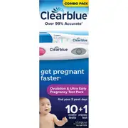 Clearblue Trying To Get Pregnant Kit 10 Ovulation & 1 Pregnancy Test each