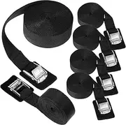 Holibanna 6Pcs Adjustable Lashing Straps Heavy Duty Webbing Utility Belts for Secure Luggage Packing Travel and Cargo Transport Reliable Fixing Straps