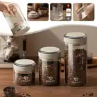 Coffee Beans Vacuum Sealed Tank Glass Food Storage Jar Container Moisture-proof