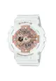 Casio Baby-G Digital-Analogue White Resin Strap Women Watch BA-110X-7A1DR