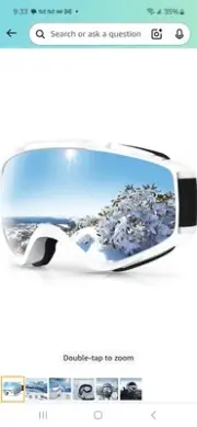 findway Ski Goggles OTG - Over Glasses Snow/Snowboard Goggles for Men, Women...