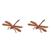 2x Pilbeam Living Pewter Damsel Sculpture Decorative Ornament Home Decor Rust
