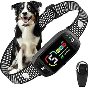 Dog Bark Collar for Small, Medium, and Large Dogs – Rechargeable Smart Collar with 5 Adjustable Sensitivity Levels, Beep & Vibration Modes – Includes Training Combo Set (Collar with Clicker & Whistle)