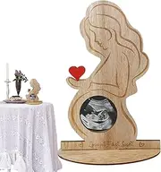 Ultrasound Keepsake for Baby - Ultrasound Wood Photo Frame,Pregnancy Announcement, Tabletop Decoration for Tables Bedroom Bedside Living Room